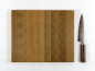 Preview: Hirnholzbrett Eiche 35,5 x 29,5 x 2,2 cm