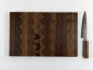 Preview: Hirnholzbrett Schwarznussholz 40 x 25,9 x 2,4 cm