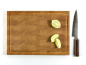 Preview: Hirnholzbrett Kirsche 37,6 x 26,1 x 2,2 cm
