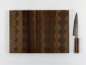 Preview: Hirnholzbrett Schwarznussholz 40,9 x 29 x 2,5  cm