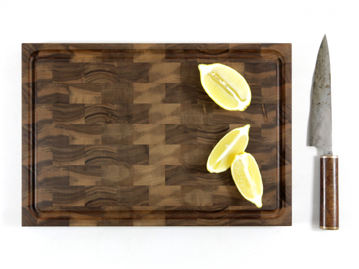 Hirnholzbrett Schwarznussholz 38,1 x 25,9 cm