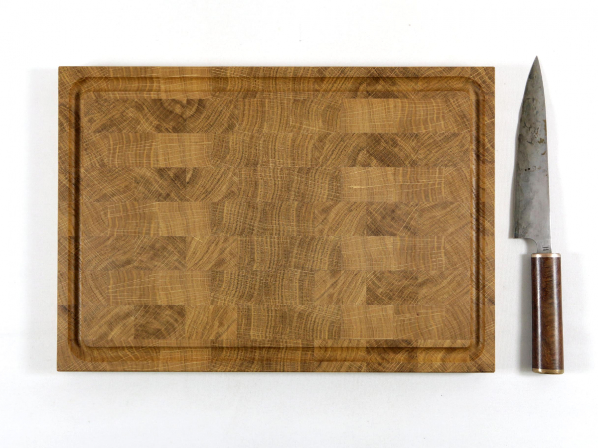 Hirnholzbrett Eiche 38,4 x 26,9 cm 2. Wahl