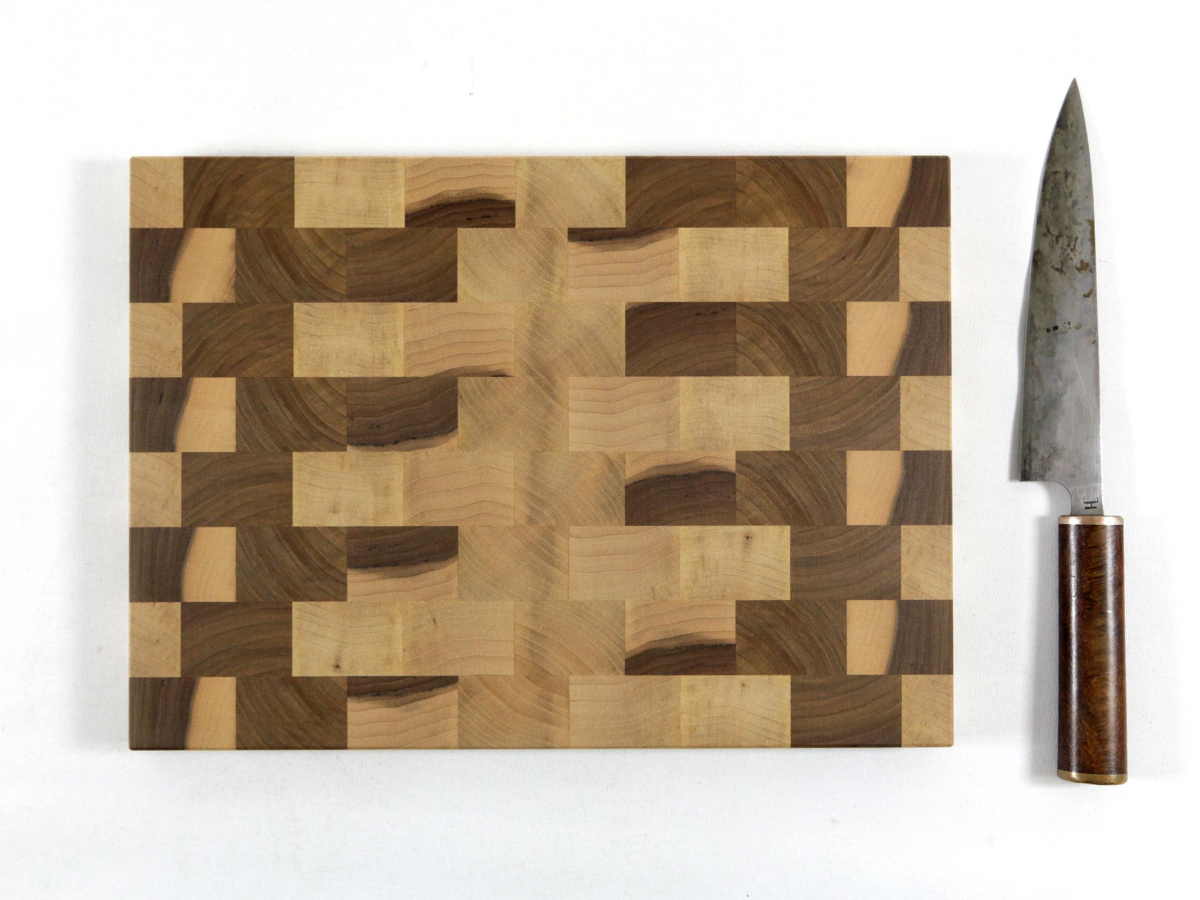 Hirnholzbrett Nussbaum 32,5 x 23,3cm ohne Rille Sonderpreis