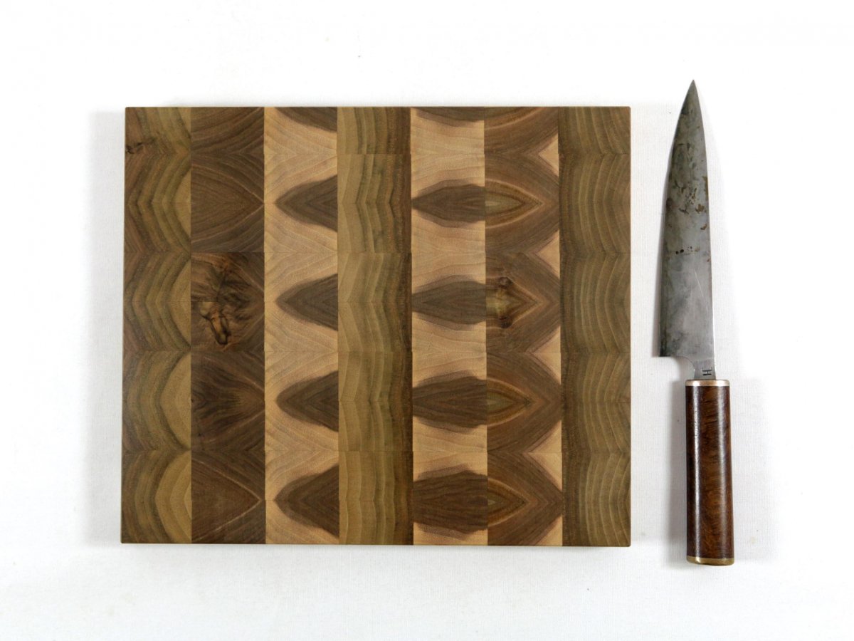 Hirnholzbrett Nussbaum 29,5 x 25,4 x 1,9 cm