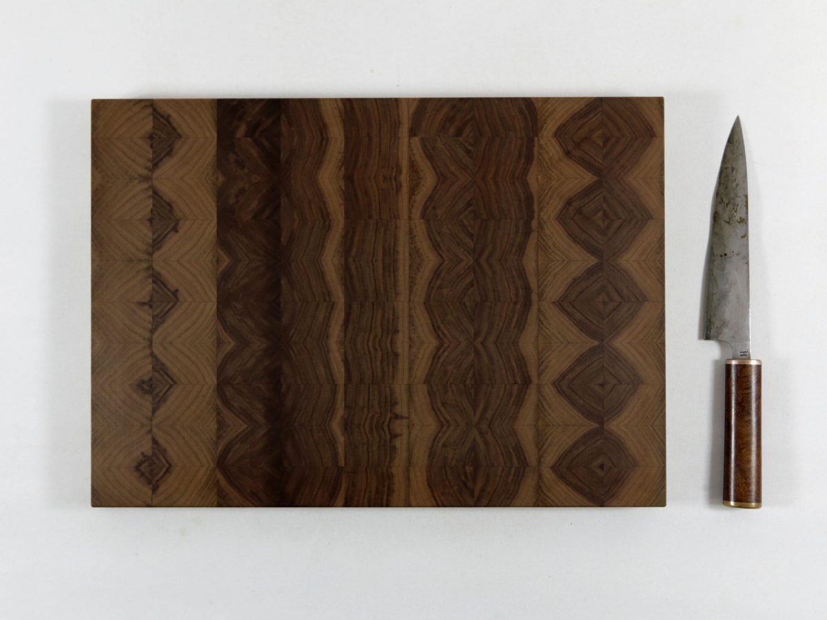 Hirnholzbrett Schwarznussholz 40,9 x 29 x 2,5  cm