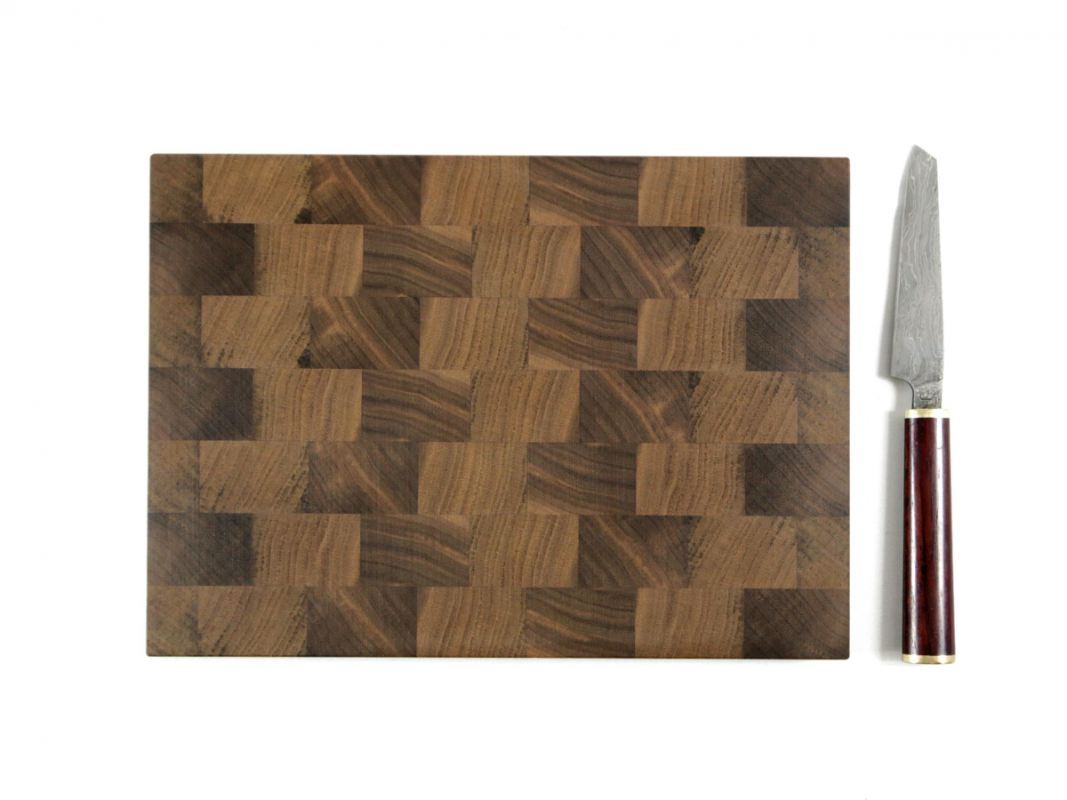 Hirnholzbrett Schwarznussholz 28,5 x 20,5 x 1,6 cm