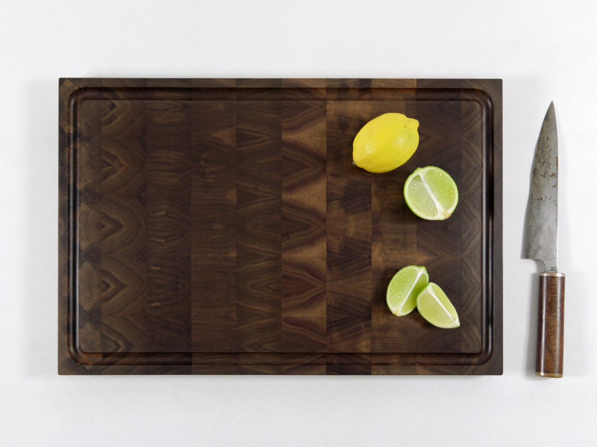 Hirnholzbrett Schwarznussholz 44,4 x 29,2 cm