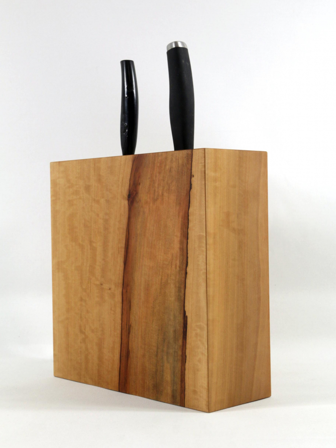 Messerblock rotkerniger Birnbaum 27 cm