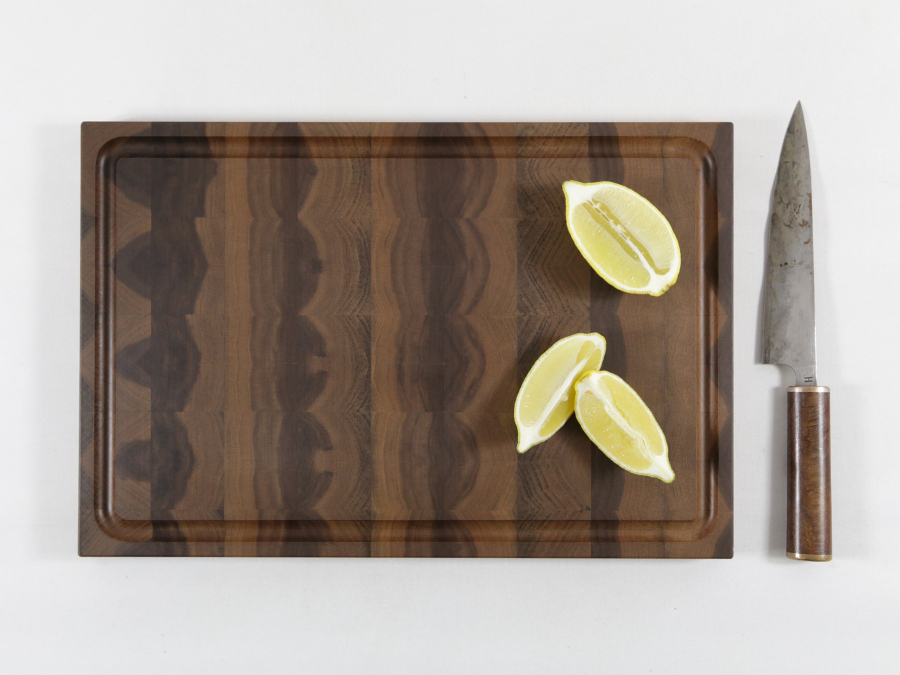 Hirnholzbrett Schwarznussholz 39,7 x 26,5 cm