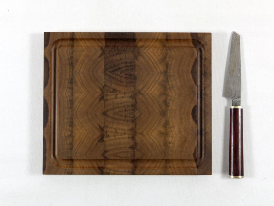 Hirnholzbrett Schwarznussholz  24,2 x 20,5 x 1,6 cm Sonderpreis