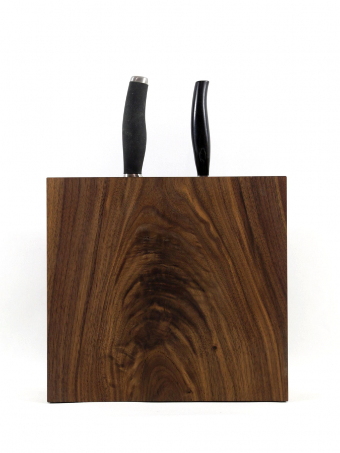 Messerblock Schwarznuss 28,8 cm 2. Wahl