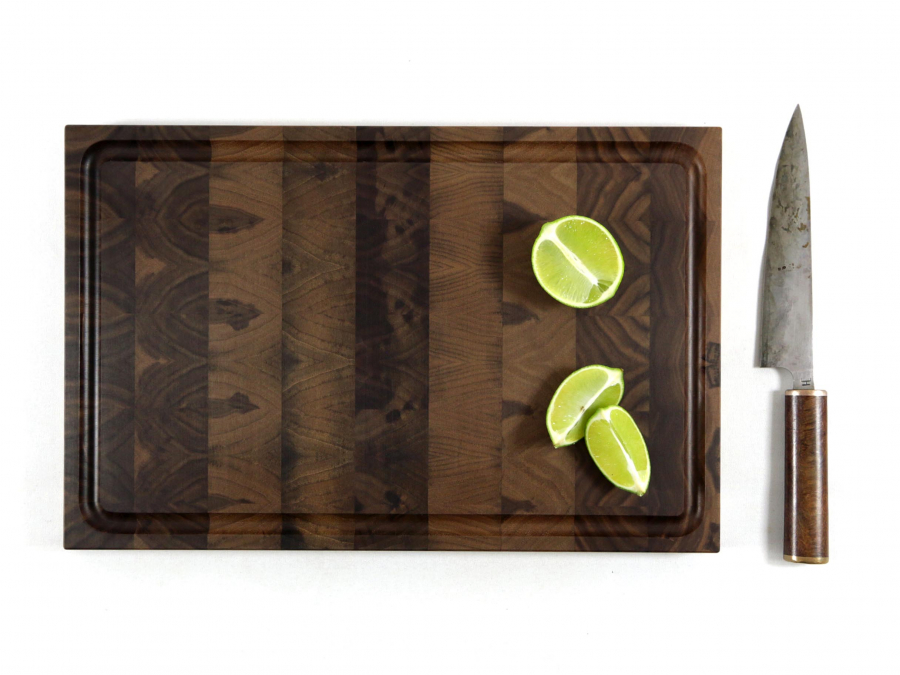 Hirnholzbrett Schwarznussholz 40 x 25,9 x 2,4 cm