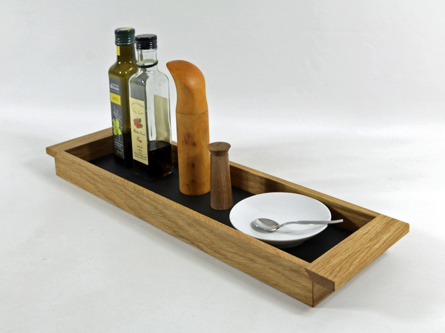 Tablett Eiche lang