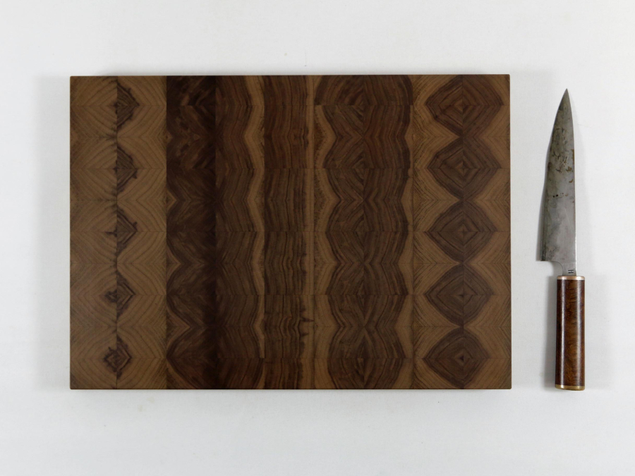 Hirnholzbrett Schwarznussholz 40,9 x 29 x 2,5  cm