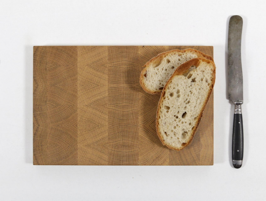 Hirnholzvesperbrett Eiche 26,6 x 17,3 cm