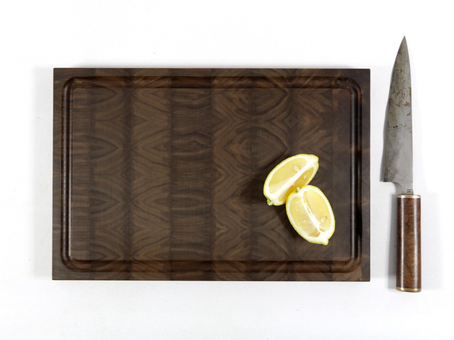 Hirnholzbrett Schwarznussholz  34,7 x 23,3 cm