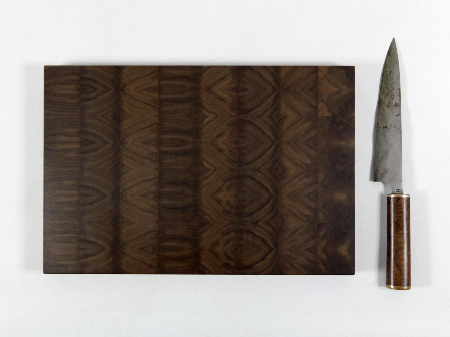 Hirnholzbrett Schwarznussholz  34,7 x 23,3 cm