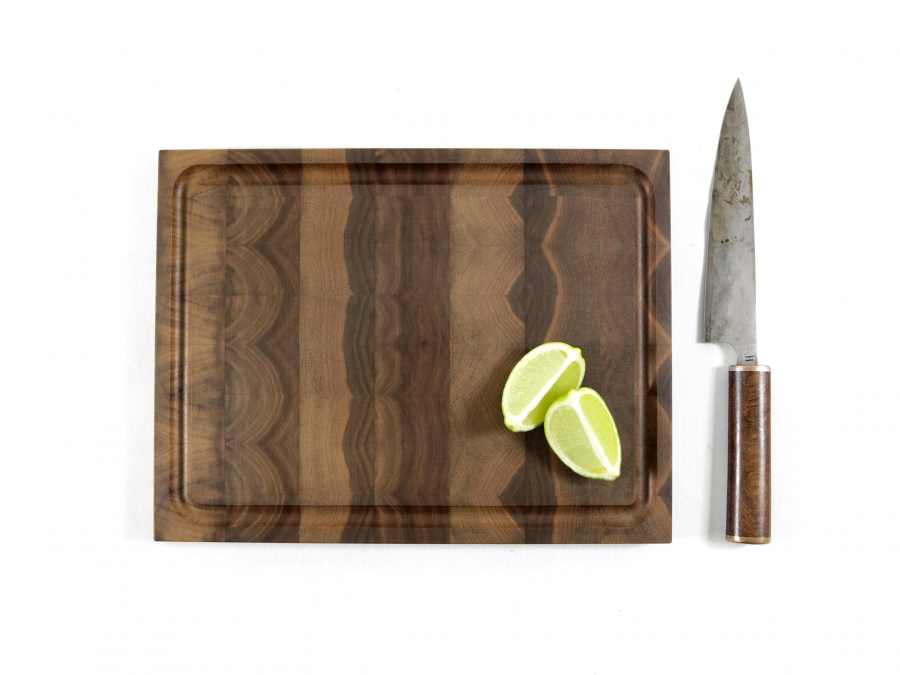 Hirnholzbrett Schwarznussholz 30,7 x 23,4 x 1,8 cm