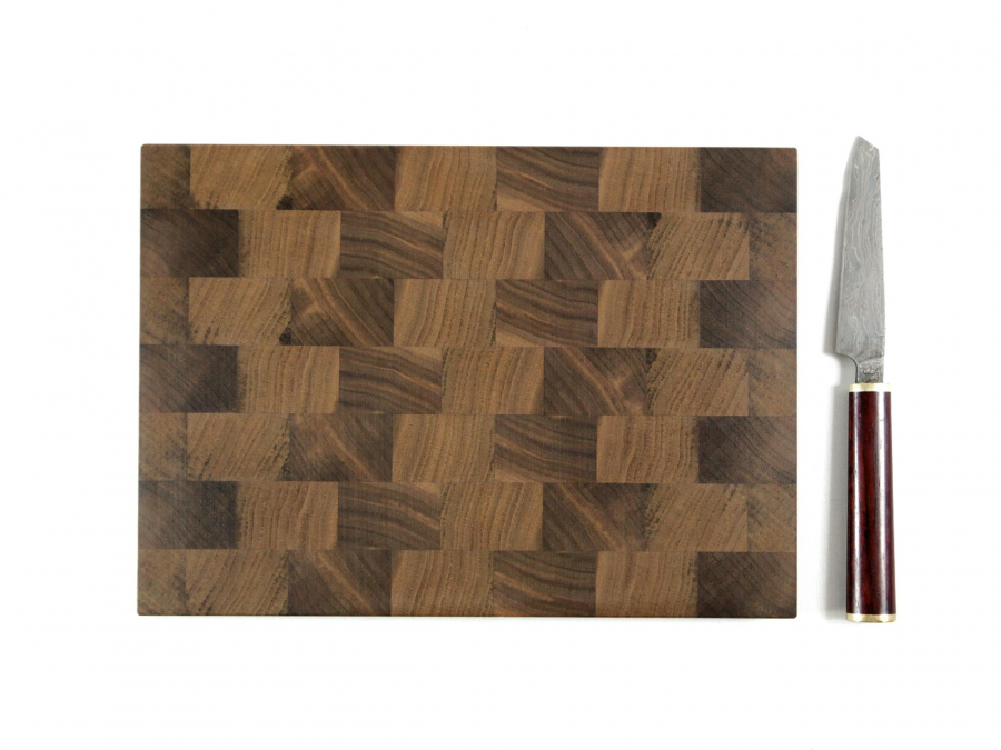 Hirnholzbrett Schwarznussholz 28,5 x 20,5 x 1,6 cm