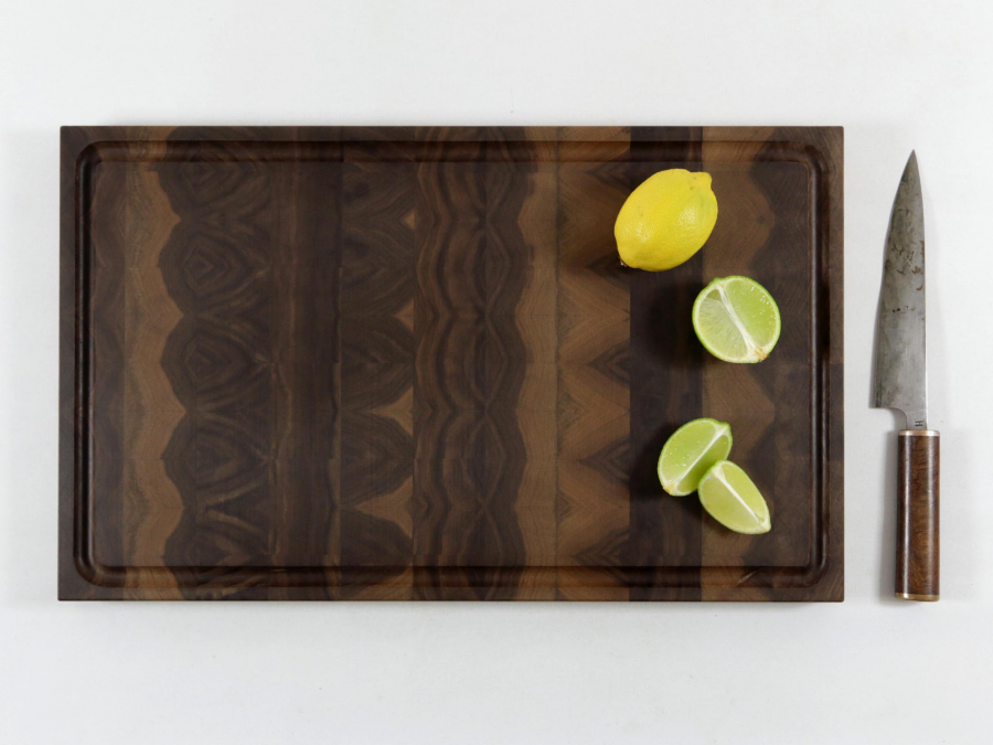 Hirnholzbrett Schwarznussholz 48,3 x 29,3 cm