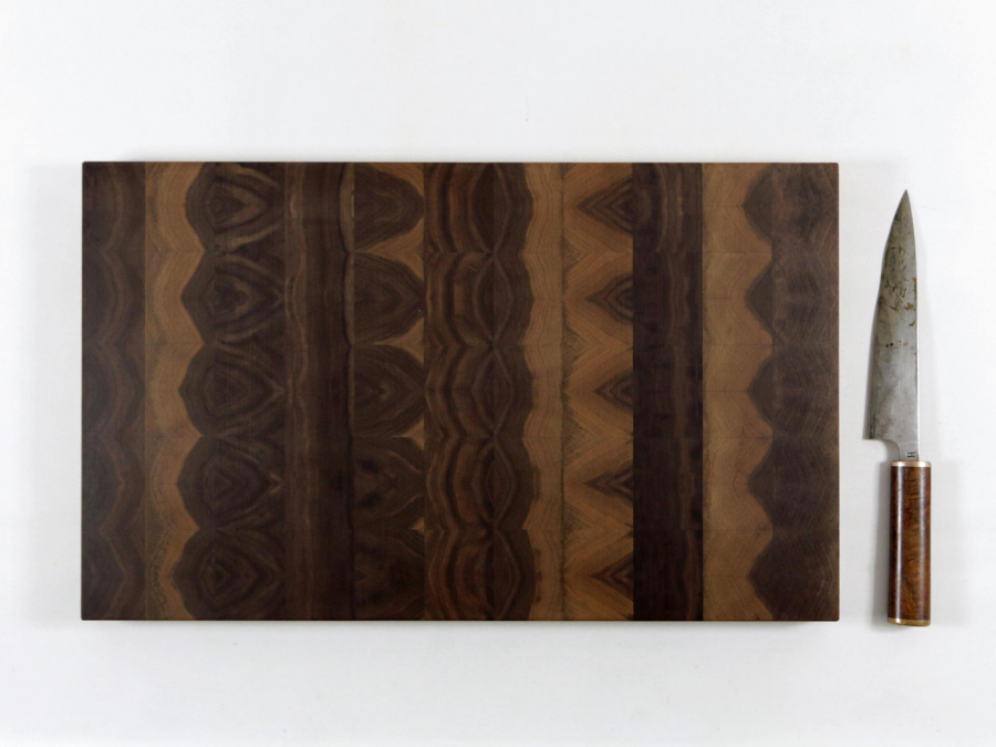 Hirnholzbrett Schwarznussholz 48,3 x 29,3 cm