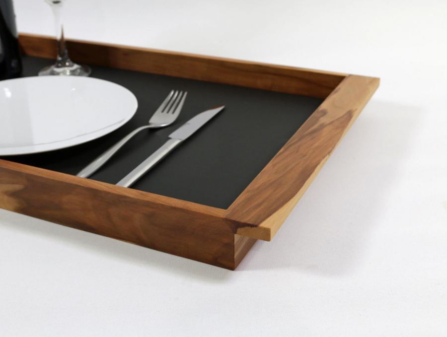 Tablett "wildes" Apfelholz Größe 3