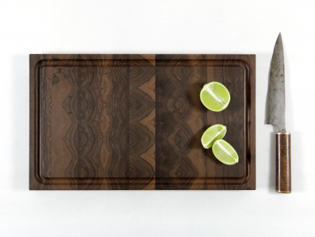 Hirnholzbrett Schwarznussholz 39,3 x 23,5 cm