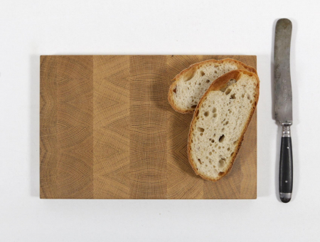 Hirnholzvesperbrett Eiche 26,6 x 17,3 cm