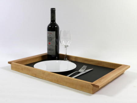 Tablett helles Apfelholz Größe 3